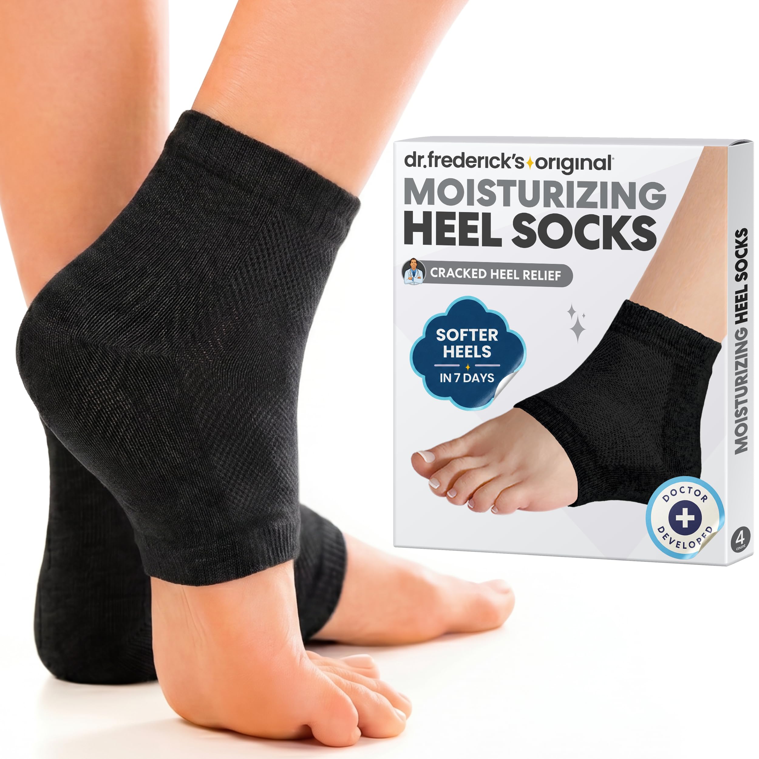 Amazon.com : Dr. Frederick's Original Moisturizing Heel Socks for