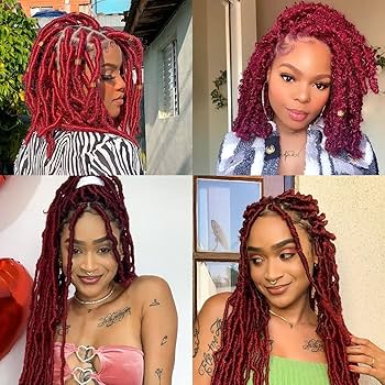 Amazon.com: 8 件組Springy Afro Twist Hair 16 英吋(約40.6 公分)勃艮