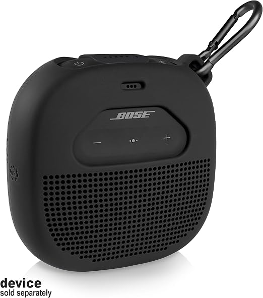 Amazon.com: Funda de silicona para altavoz Bose SoundLink Micro portátil al  aire libre, diseño personalizado que proporciona protección en las 6  direcciones, la mejor combinación en forma y color (negro) : Electrónica
