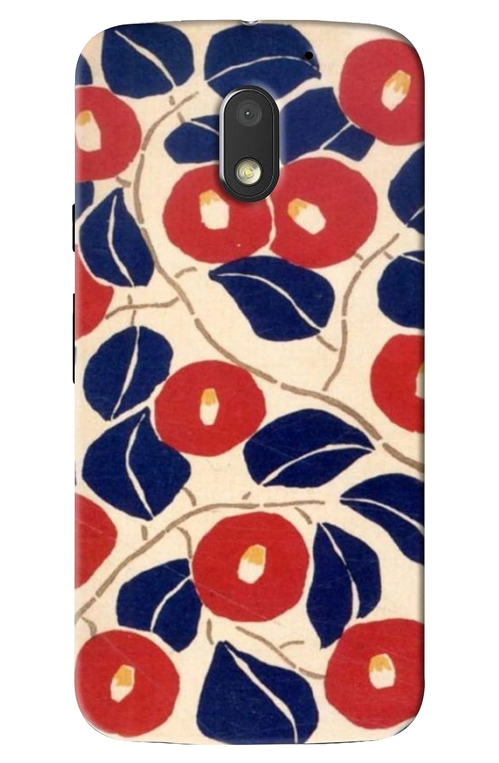 Moto e3 power Flower print hard high quality mobile Back Cover Case