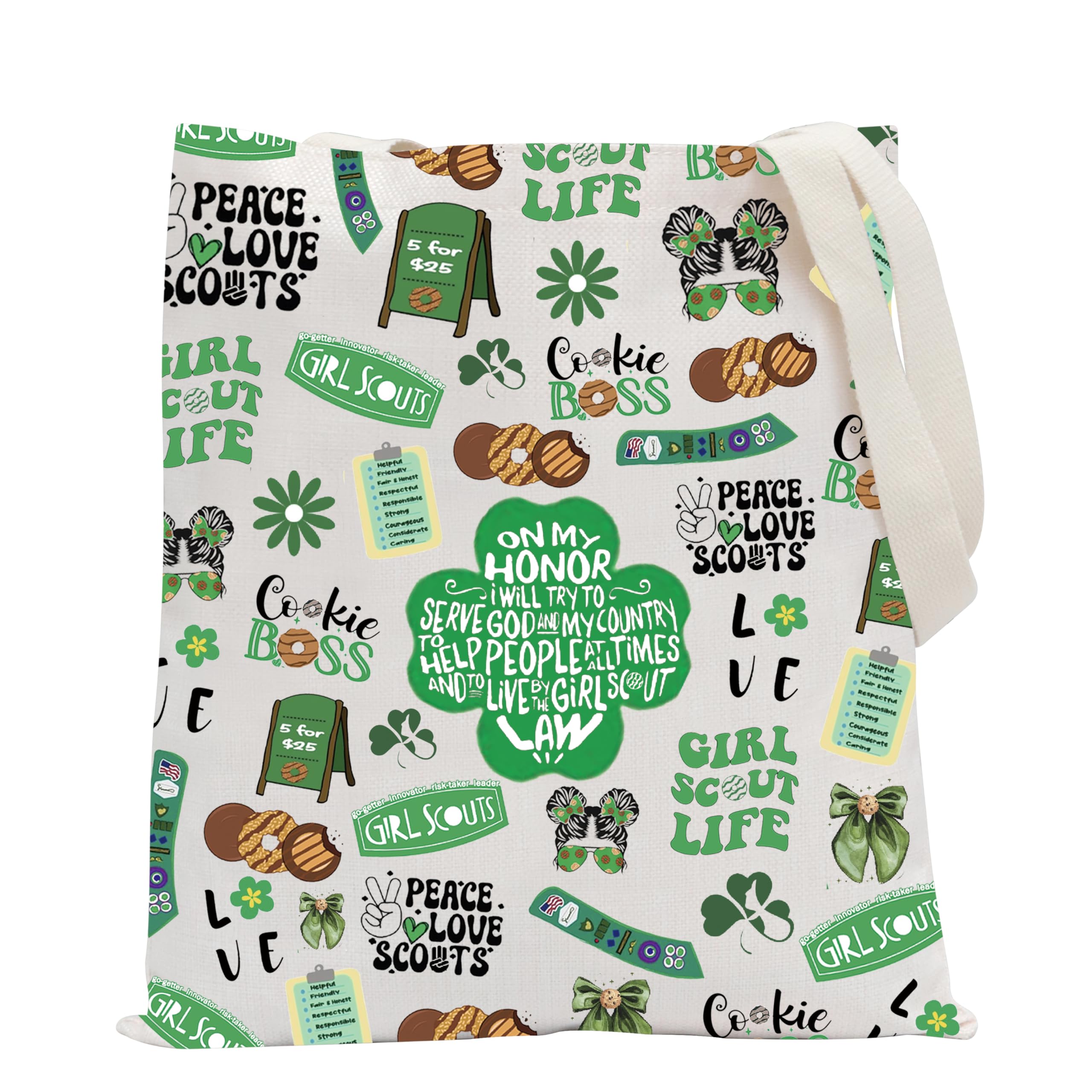 POFULL Girl Troop Leader Tote Bag Adventure Lover Squad Gift