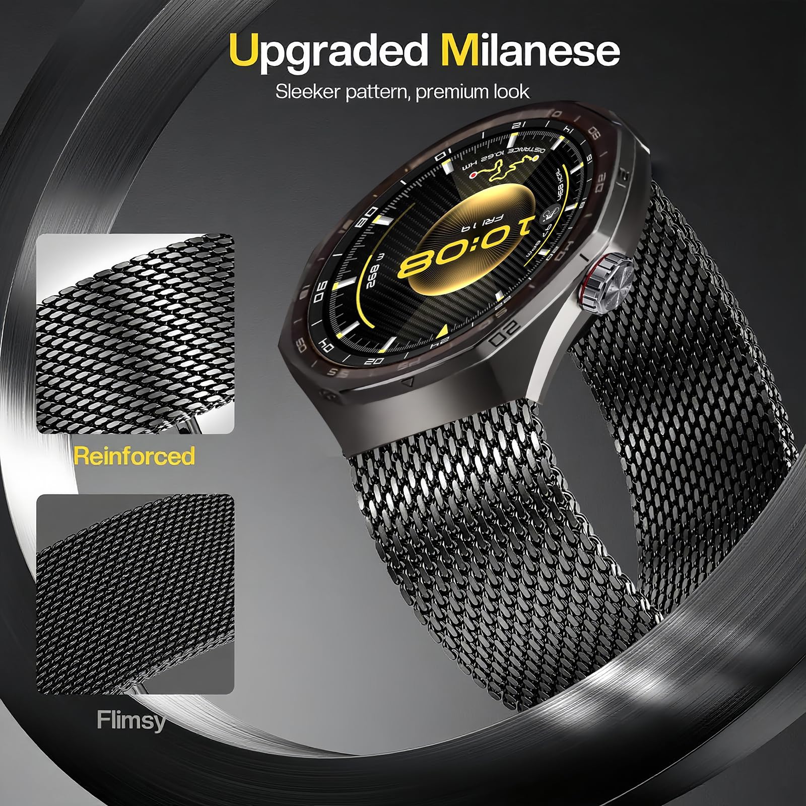 Tytanowy pasek do Huawei Watch GT 6 Pro 46 mm, nowe wzornictwo tytanowe zamknięcie tytanowe bransoletka do Huawei GT6/GT5/GT5 Pro/GT4/GT3/GT3 Pro/GT2/GT2 Pro/GT 46 mm/Garmin Venu 3/Venu 2/Forerunner