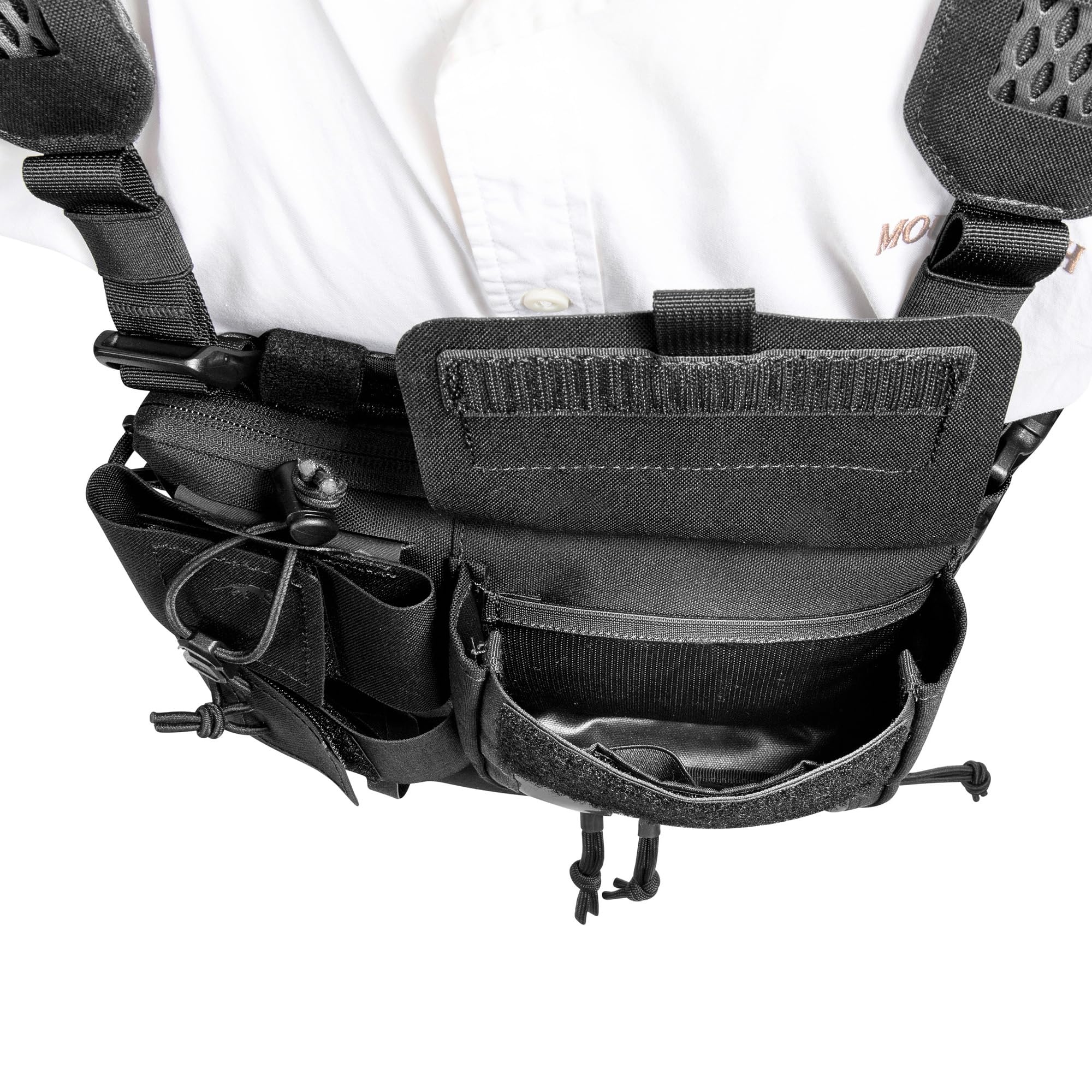 Tasmanian Tiger TT Security Pro Rig Modulares Chest Rig für Security, Ordnungs- und Sicherheitskräfte mit Organizer und Funkgeräte-Tasche