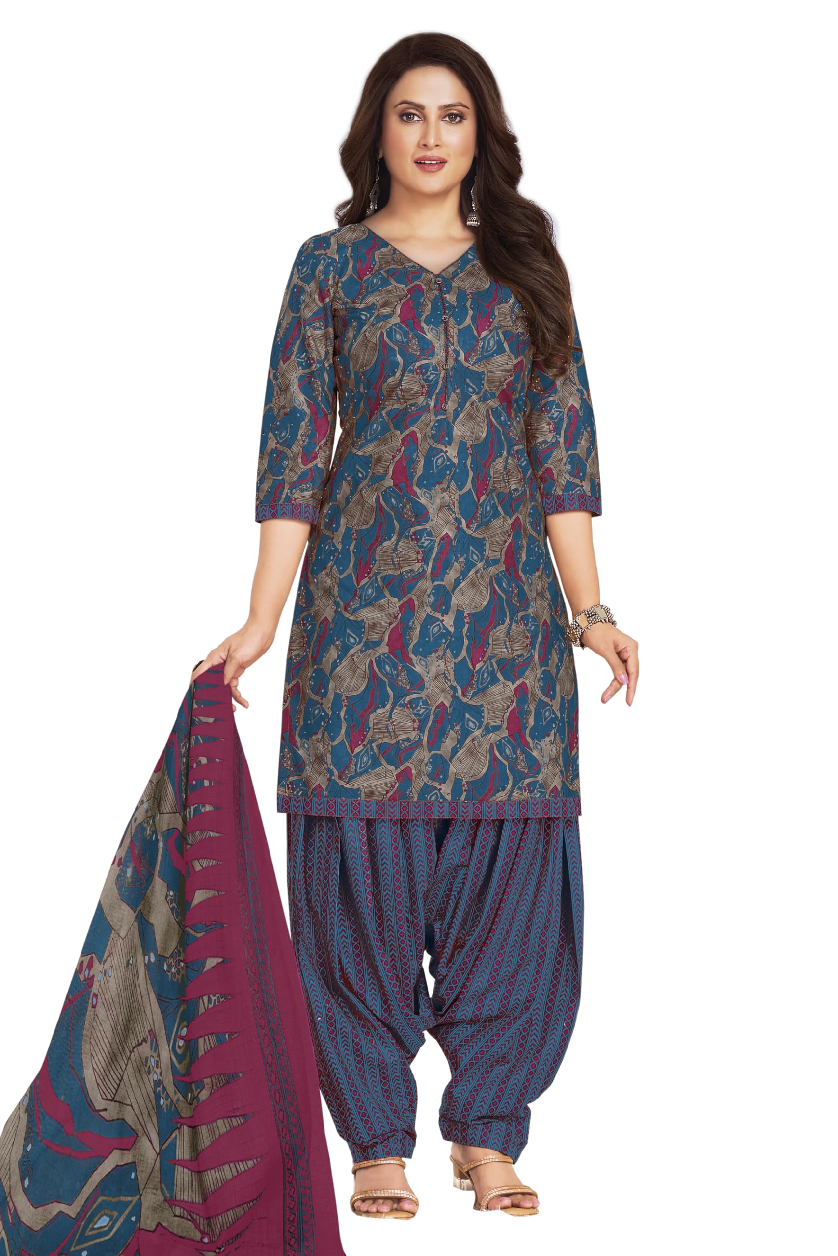 miraan Cotton Printed Readymade Salwar Suit For Women (MIRAANSANRAN2359)-picture-12