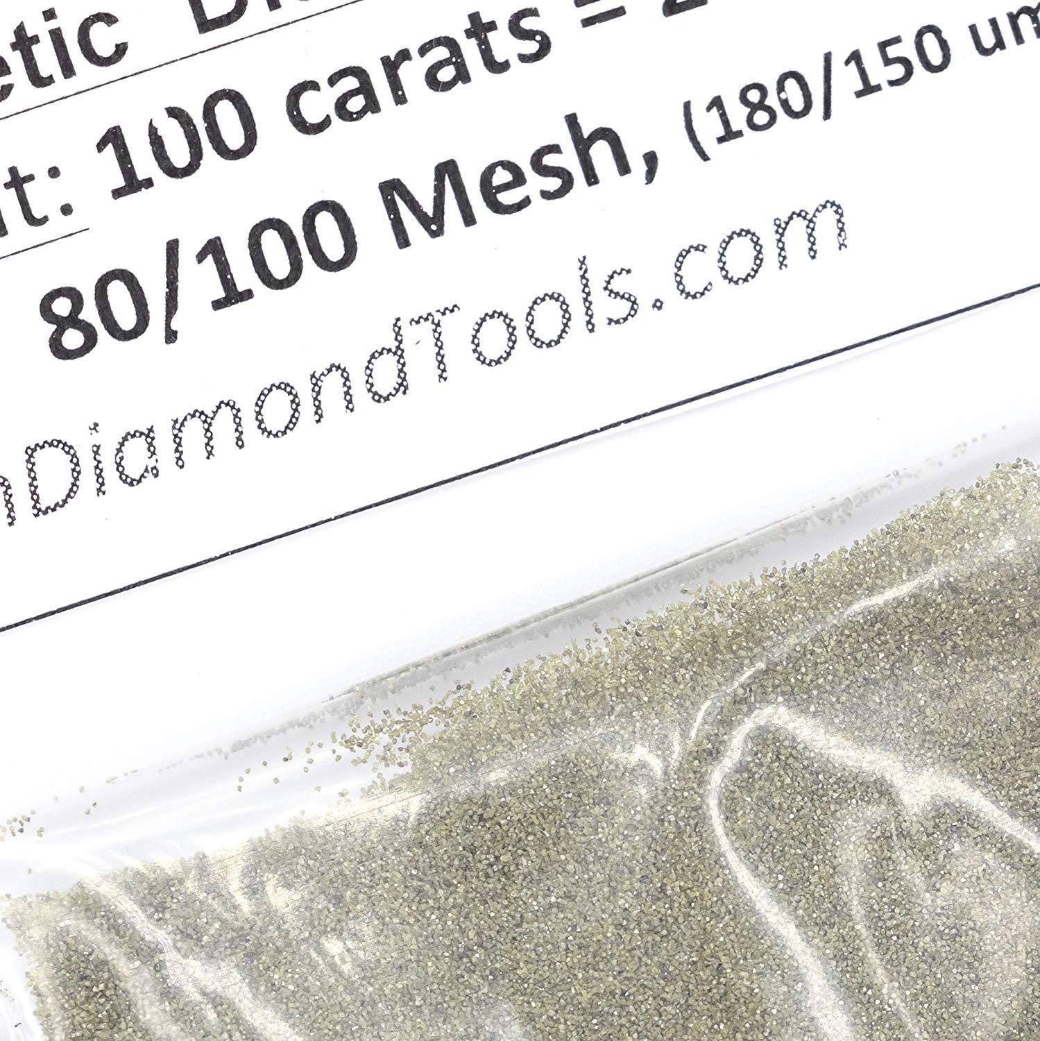 TechDiamondTools Diamond Dust Grinding Powder for Stone Rock Valve Steel Metal Concrete Granite Knife Gun 325/400 to 50/60 mesh 20 Grams 100 carats USA Made Abrasive Powder Crystal dust (80 grit)