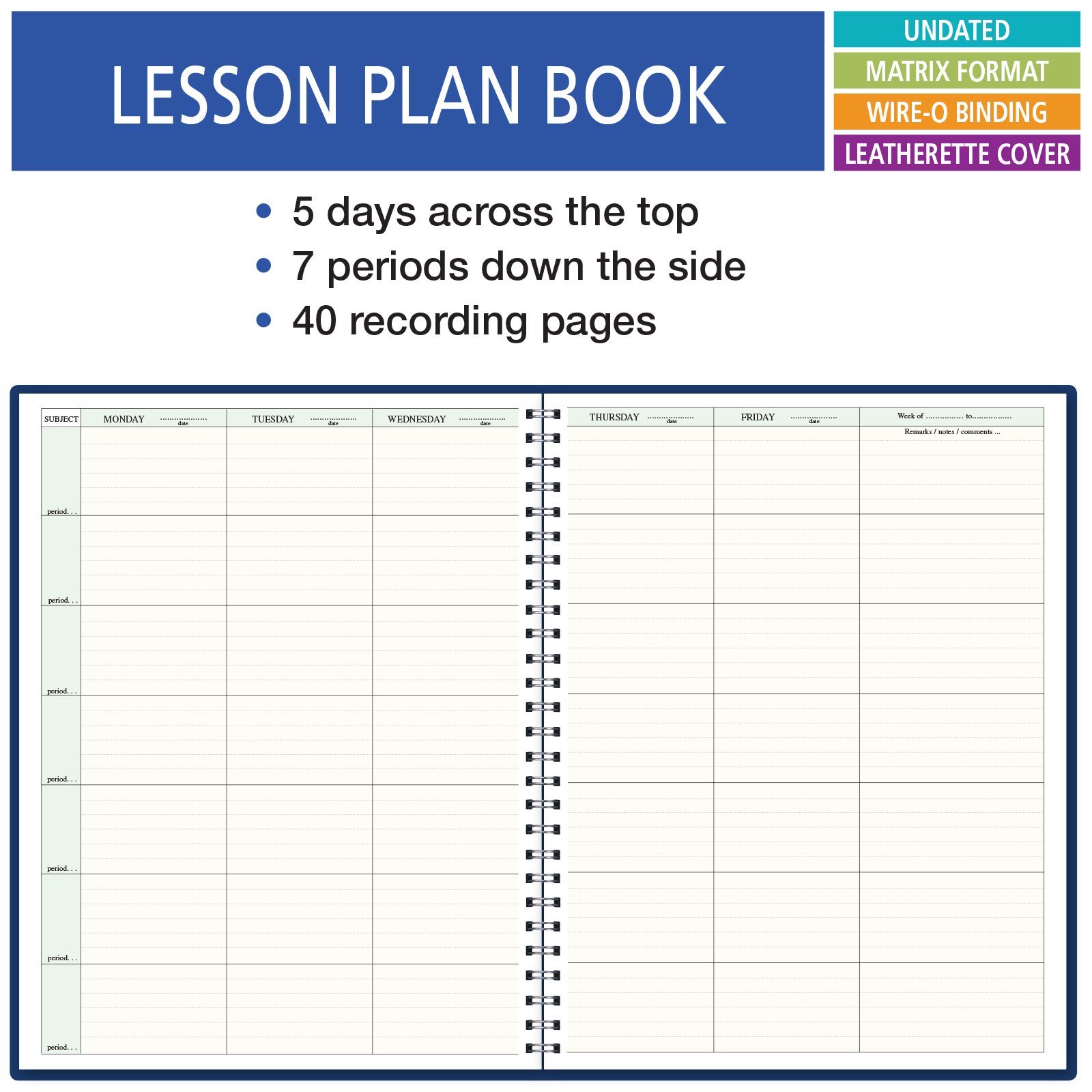 Buy Elan Publishing Company 7 Period Teacher Lesson Plan; Days