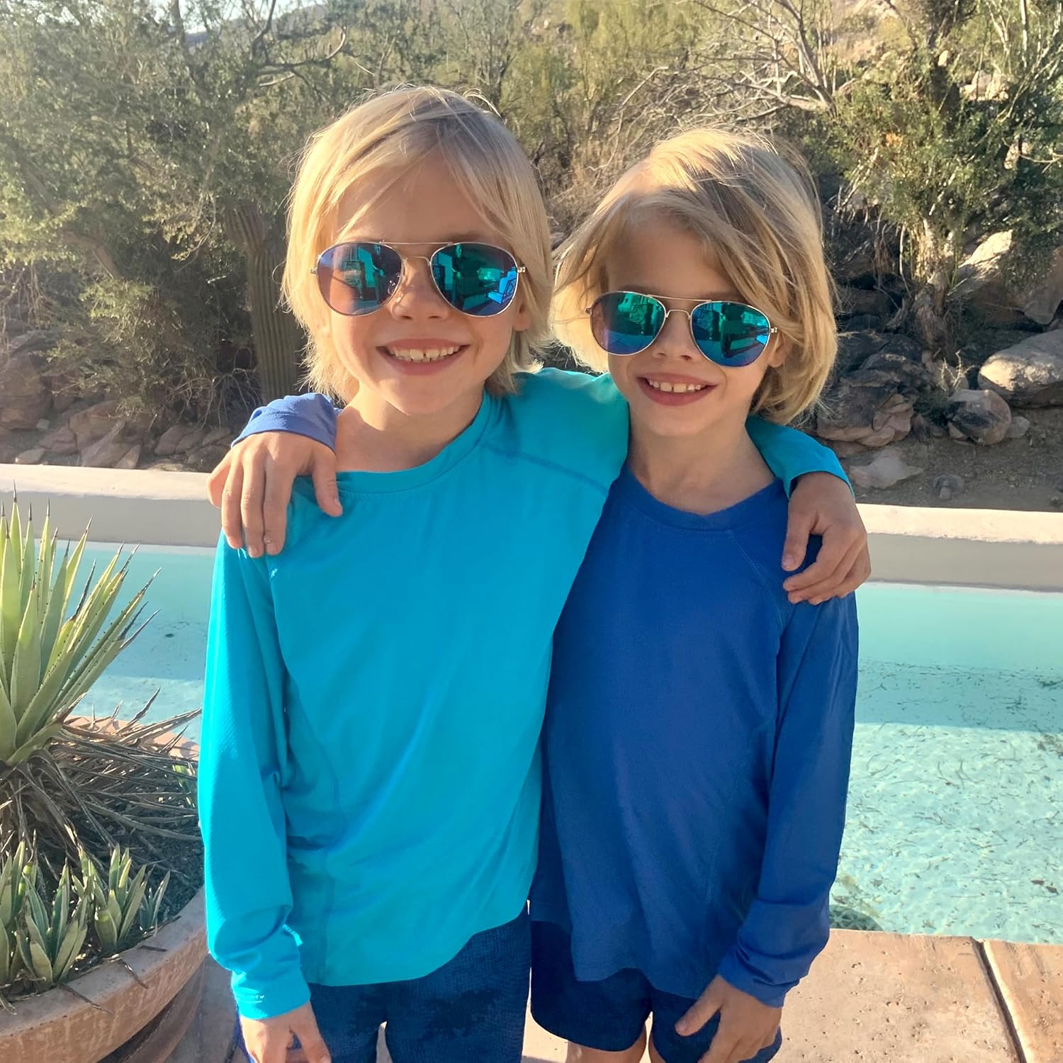 BIG ELEPHANT 3 Pack Boys Long Sleeve Rashguard – UPF 50+,Quick-Dry Athletic Shirts for Youth, Breathable Crew Neck - Image 2