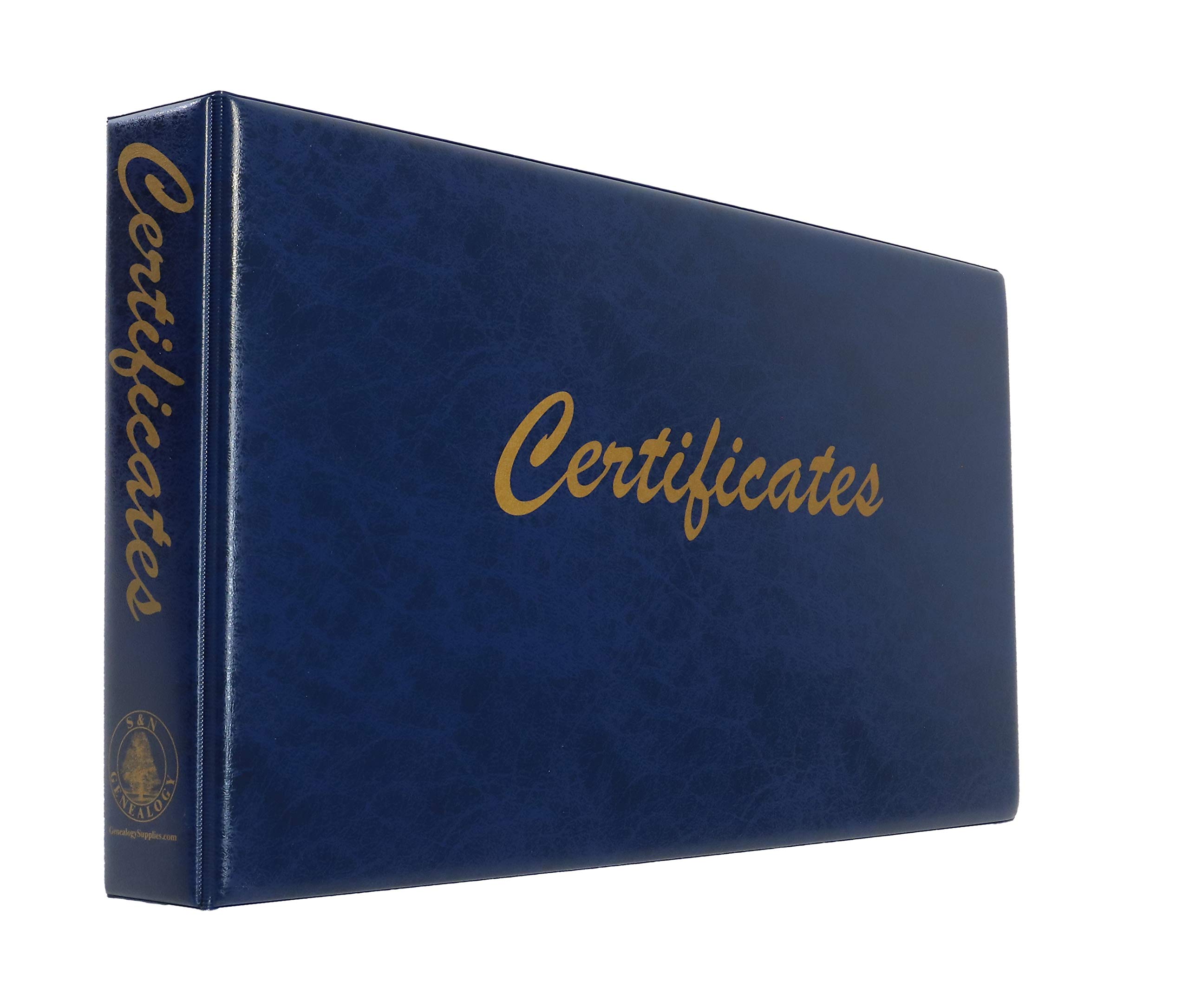 Family History Certificate Binder (Blue)