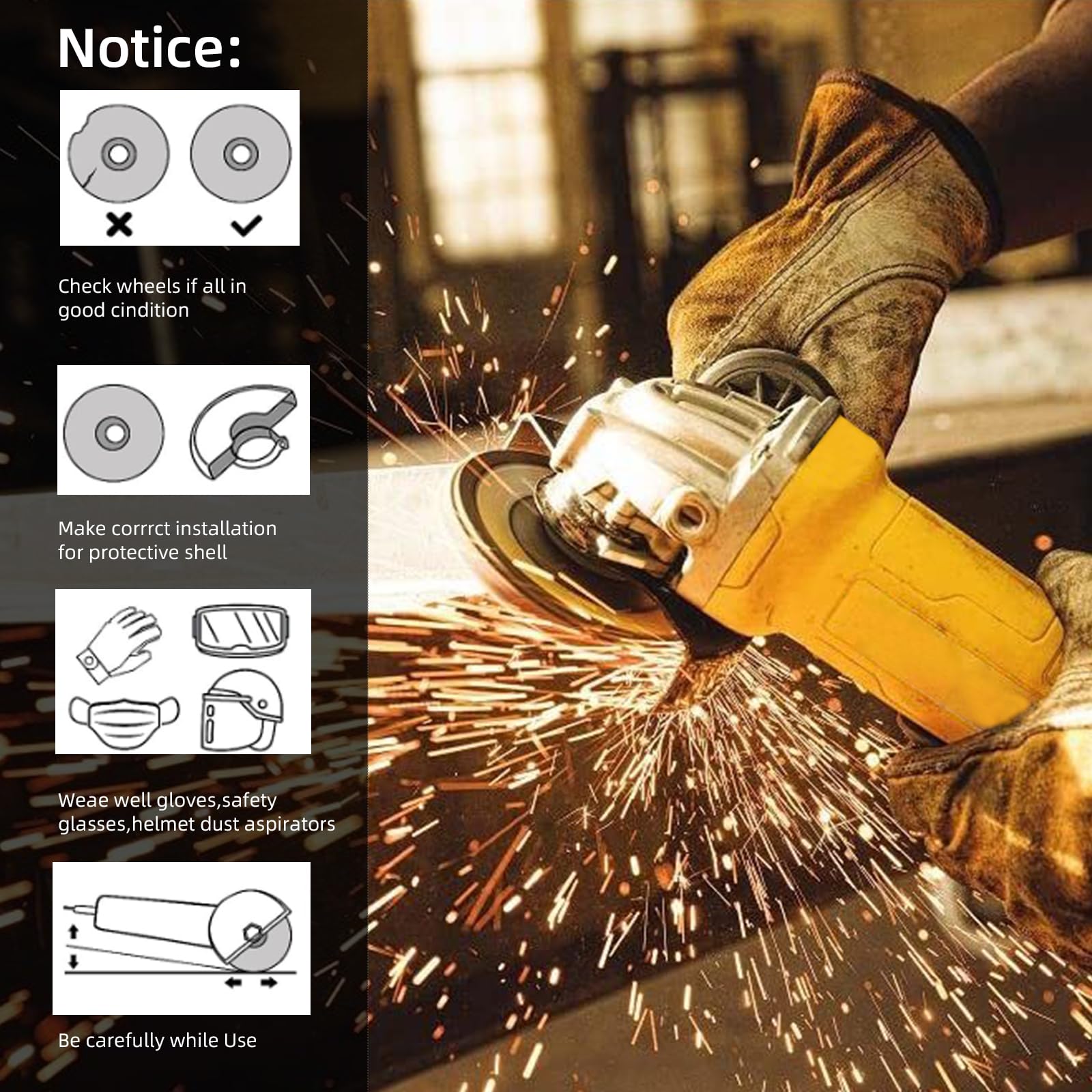 DELUN Rotelle da taglio da 15,2 cm, confezione da 27 dischi da taglio sottili in metallo e acciaio inossidabile, disco da taglio professionale da 15,2 x 1/16 x 7/8" per smerigliatrice angolare