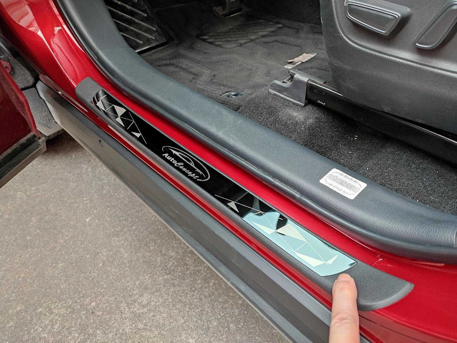 Auto Parts Door Sill Protector, for Volkswagen Golf 7 8 2013-2022 Accessories Car Scuff Trim, Steel with Plastic Door Entry Guard Plate