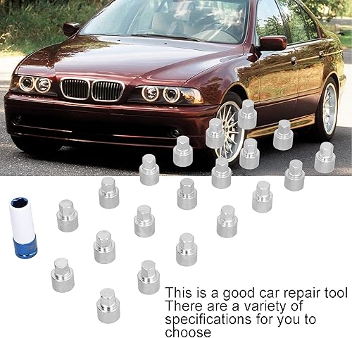 Miniatura 2 de Fydun Kit de extracción de llave de bloqueo de rueda, 21 piezas de tuercas de bloqueo de rueda, juego de herramientas de extracción de tornillos de