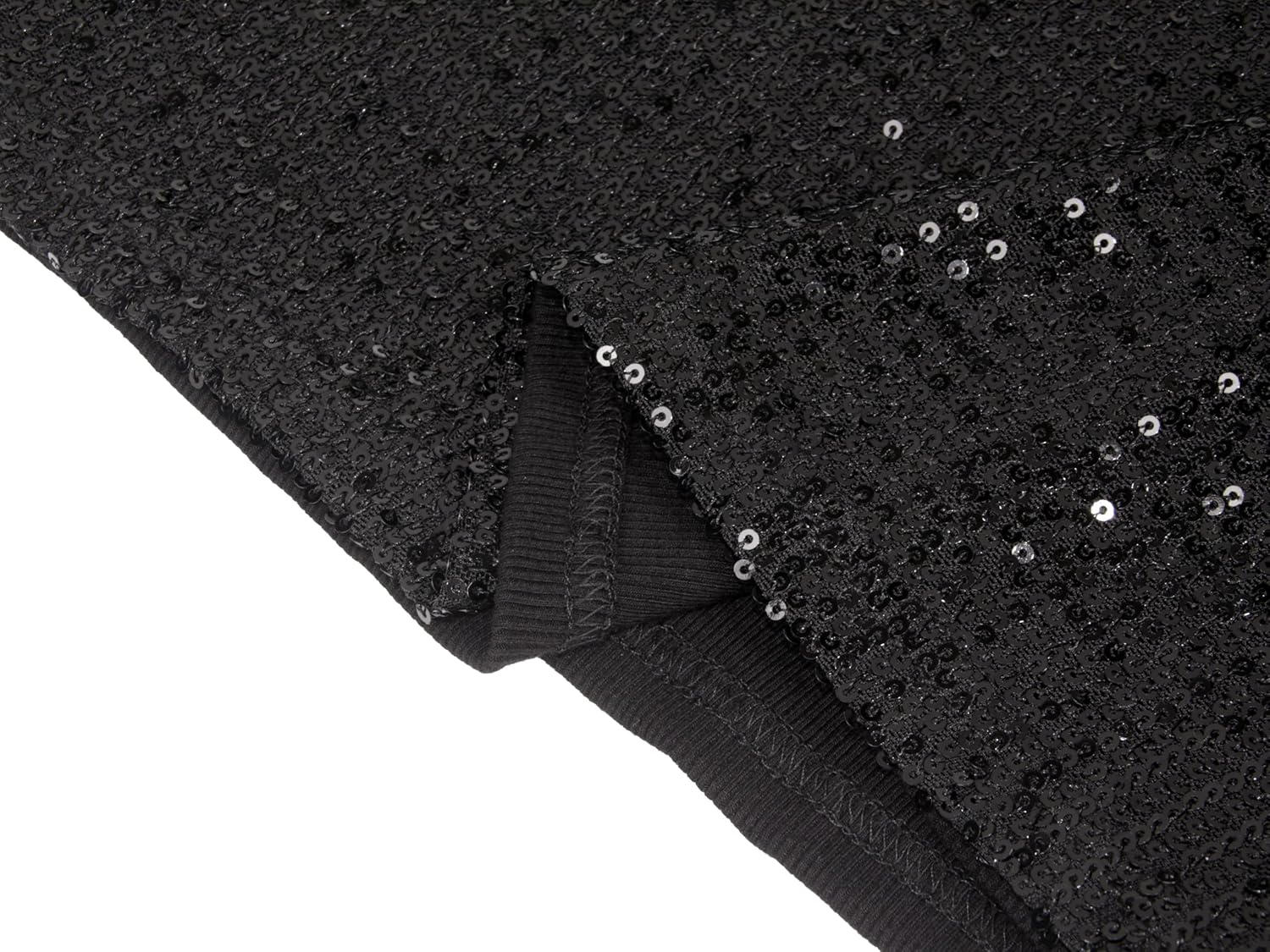 miduo Womens Slim Fit Ribbed Back Crewneck Sequin Sleeveless Mini Dress Sparkle Shimmer Bodycon Party Dresses - Image 6