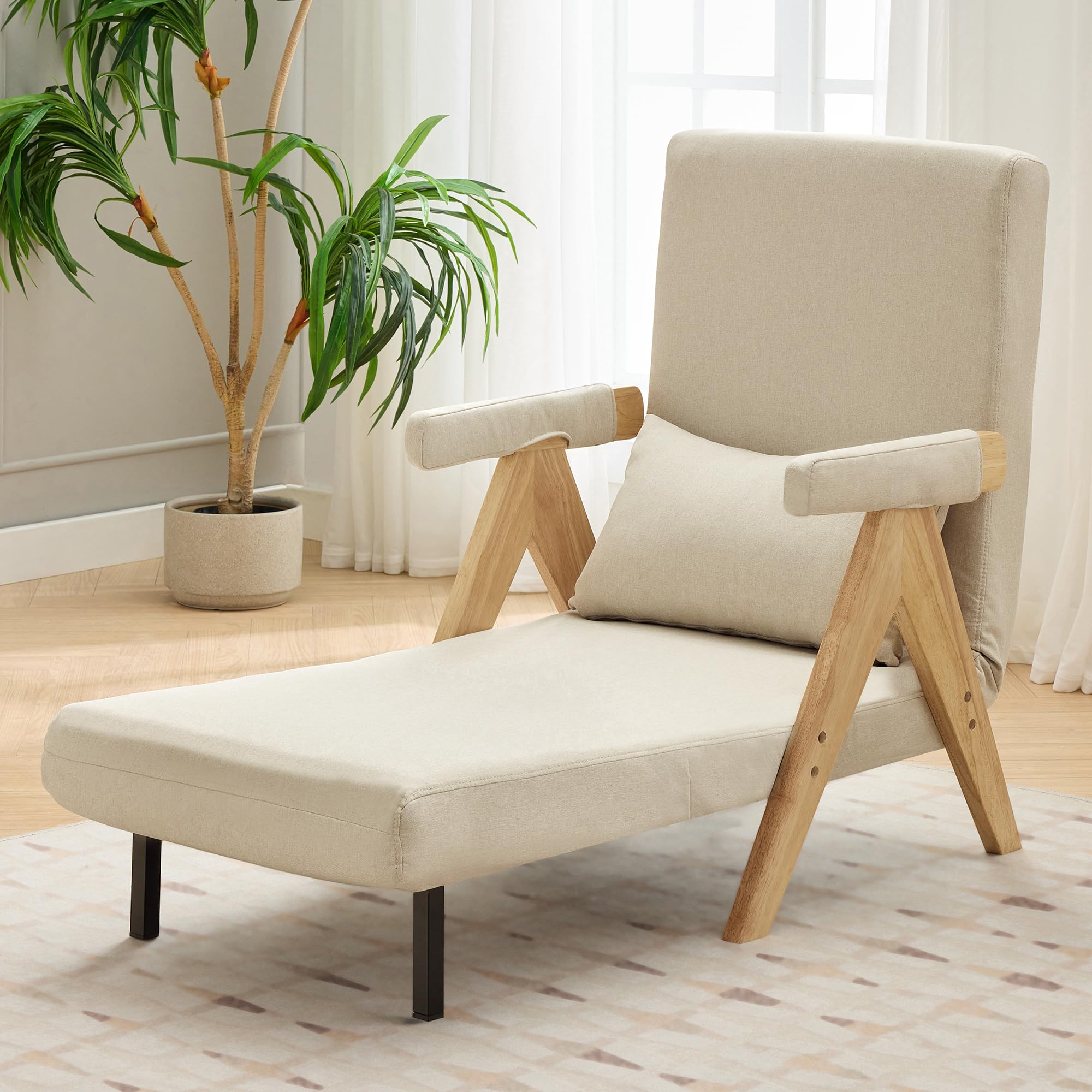 Design moderno: poltrona 3 in 1 con funzione di sonno, divano letto trasformabile, poltrona pieghevole imbottita, seduta imbottita, poltrona lounge, letto singolo (B)
