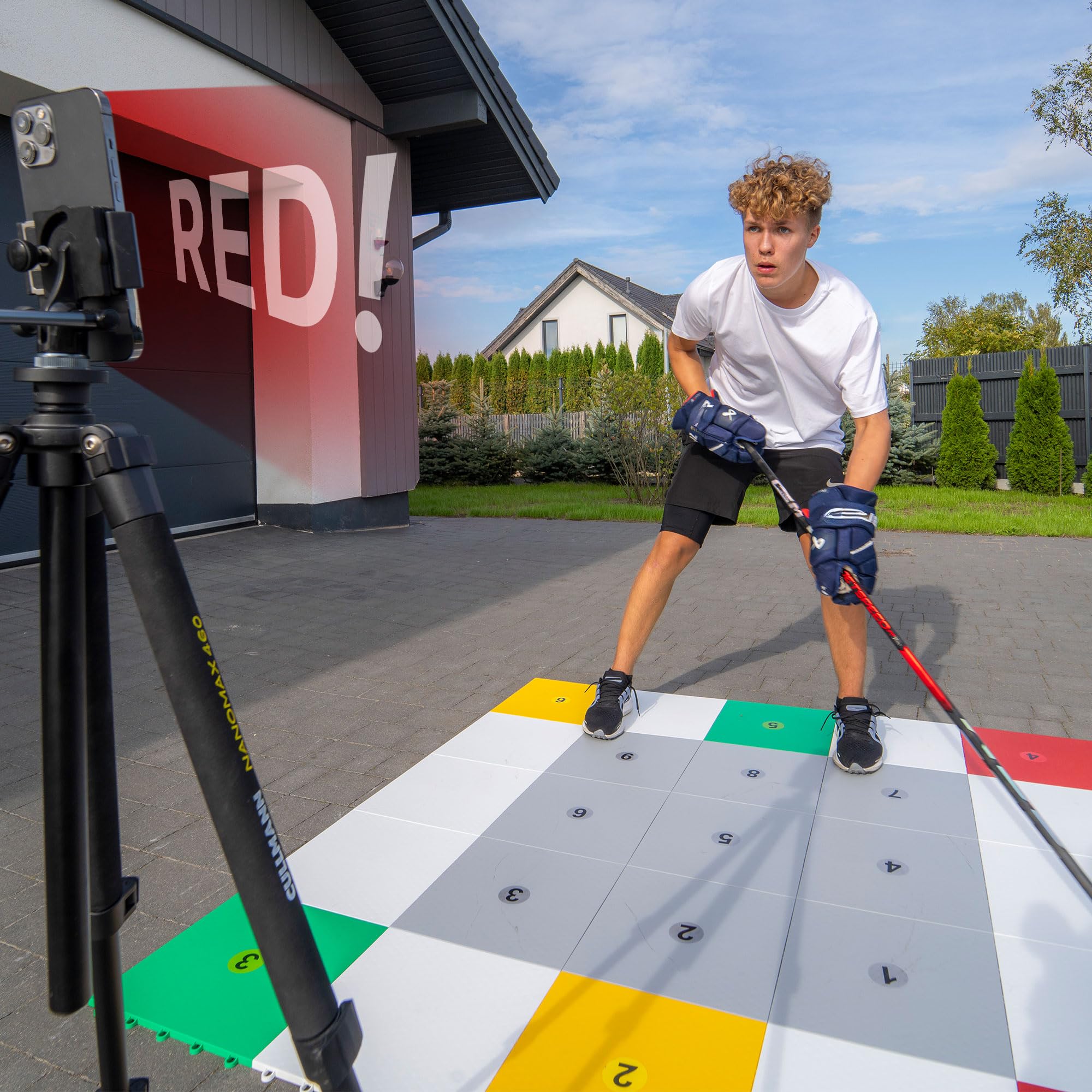 Azulejos de Entrenamiento Profesional Hockey Revolution con Iluminación 360 Zonas