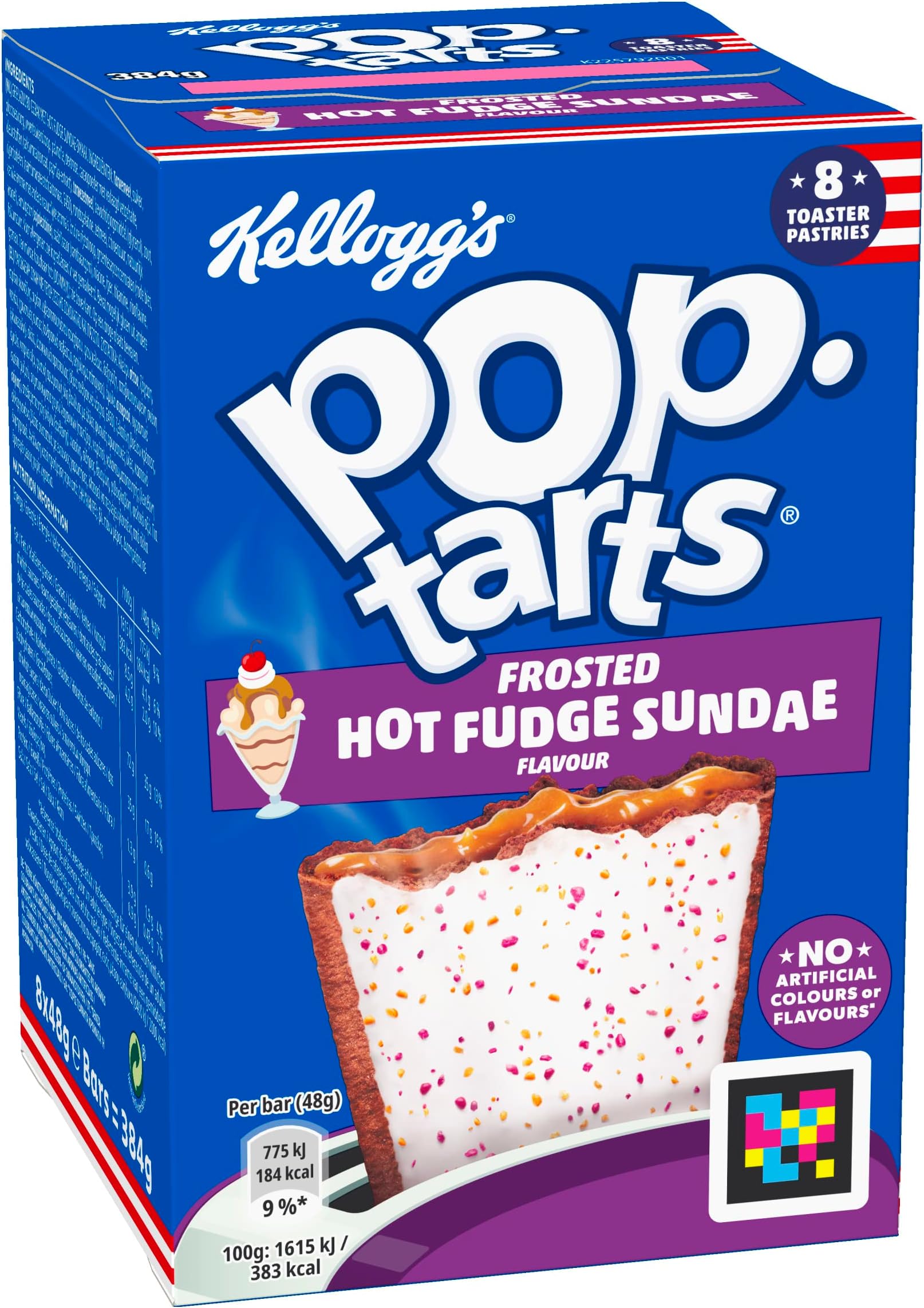 Kellogg's Pop Tarts - Frosted - Hot Fudge Sundae Flavour, 8 Counts