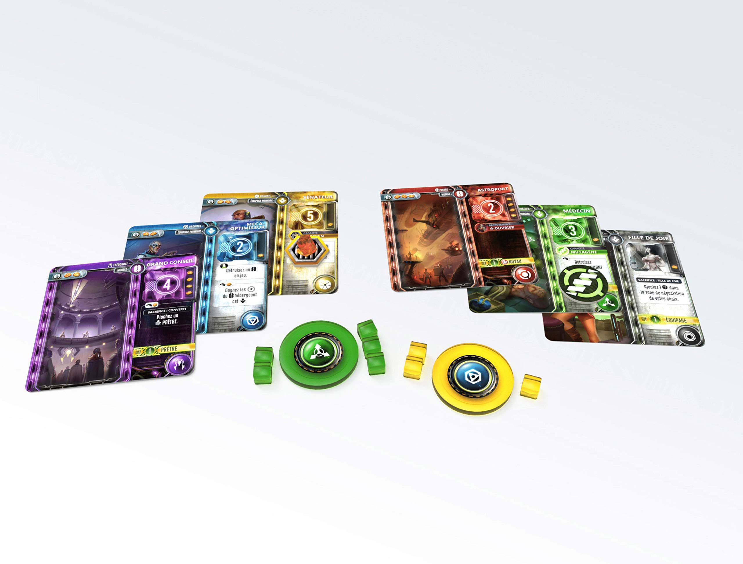 SEEDERS FROM SEREIS - EXODUS - gra strategiczna - draft, większość i kombinacje kart dla 2-4 graczy - uniwersum SF - wersja francuska - Sweet Games (Francja)