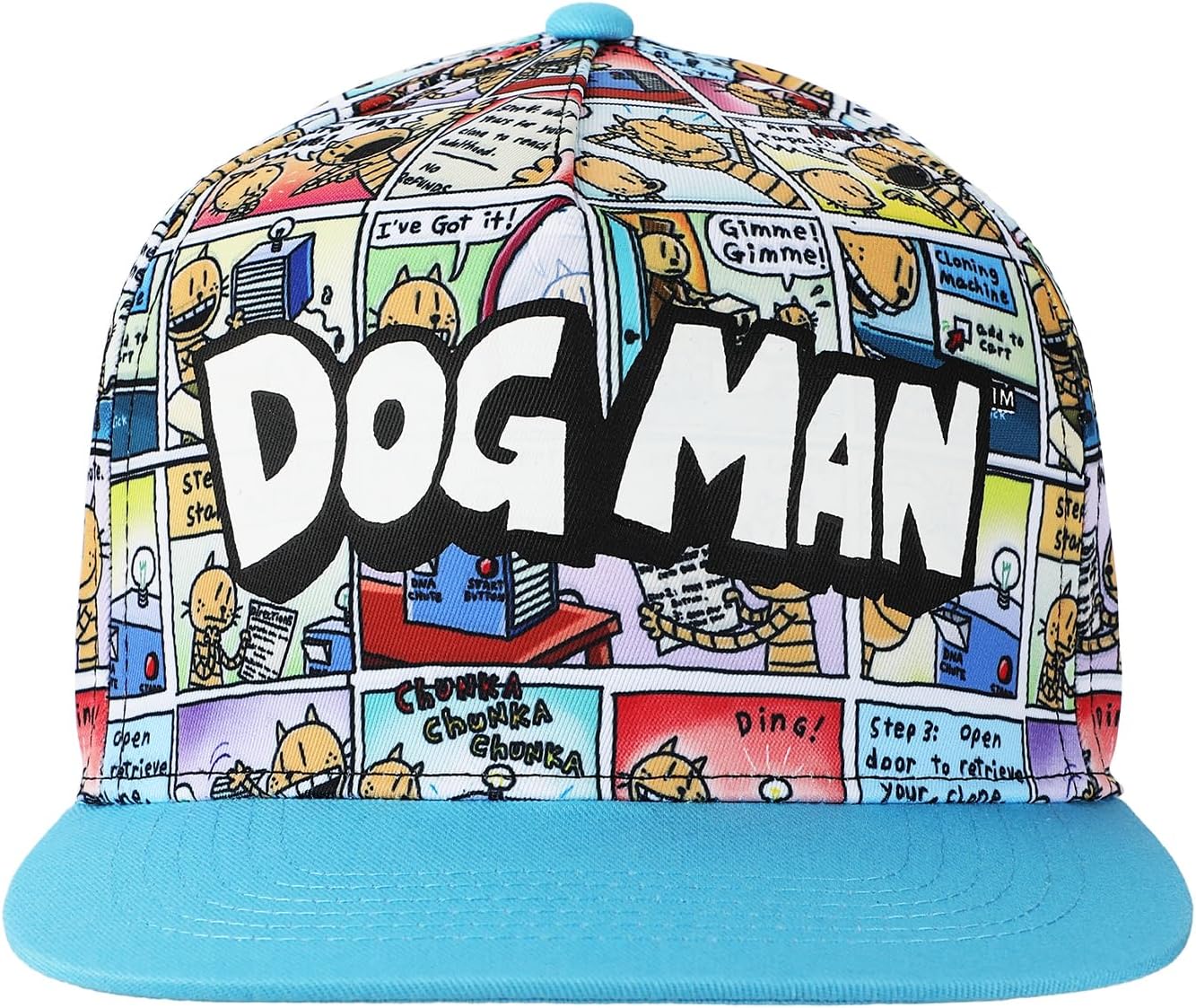 Bioworld Dog Man Comic Panels Youth Snapback Hat - Image 2