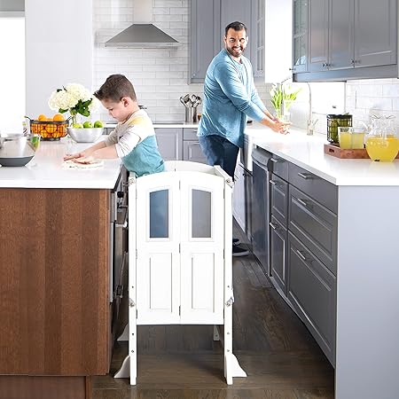 Amazon.com: Martha Stewart Kitchen Helper® Stool by Guidecraft with 2 ...