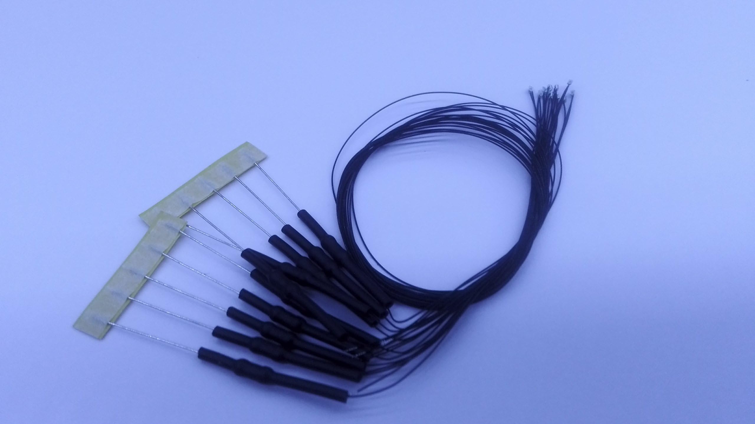 10pcs 0603 GREEN Light Pre Wired led 3V 20cm Leads SMD Led DIY