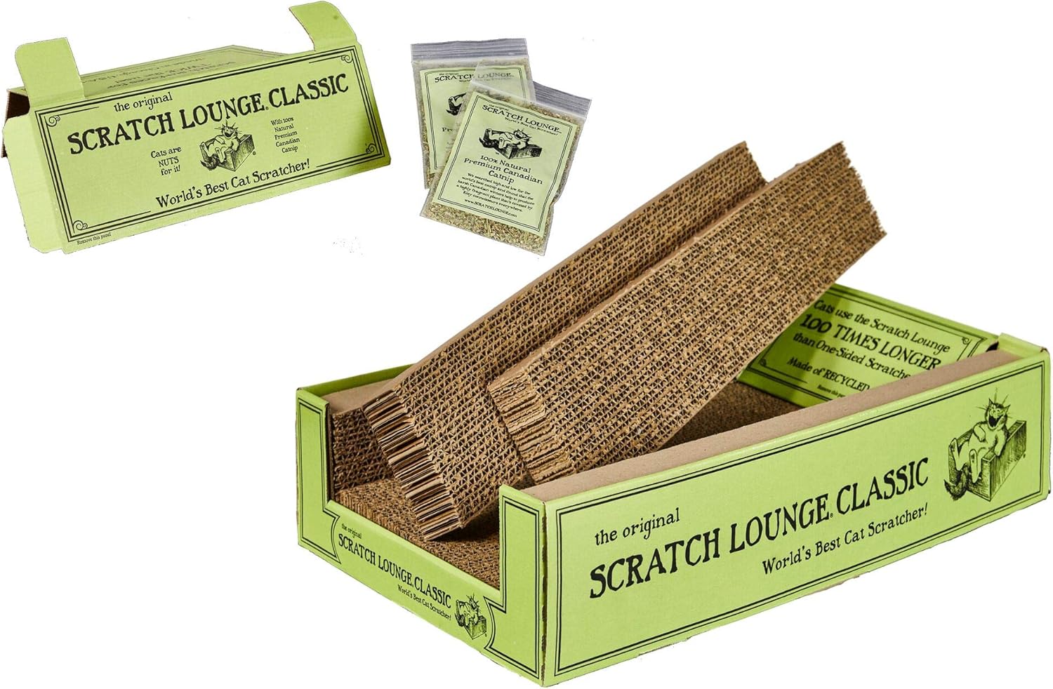 Scratch Lounge The Original XL Reversible Cardboard Cat Scratcher