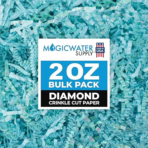 Miniatura 8 de MagicWater Supply - 2 onzas - Marfil claro - Relleno de papel de corte arrugado ideal para envolver regalos, relleno de cestas, cumpleaños, bodas,