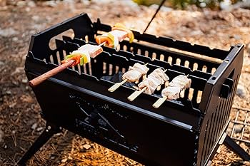 ステンレス　焚き火台　ハンドメイド　自作　バーベキュー　焼き鳥台 Amazon.co.jp: Propworks 焚火台串焼き オプション バーベキュー