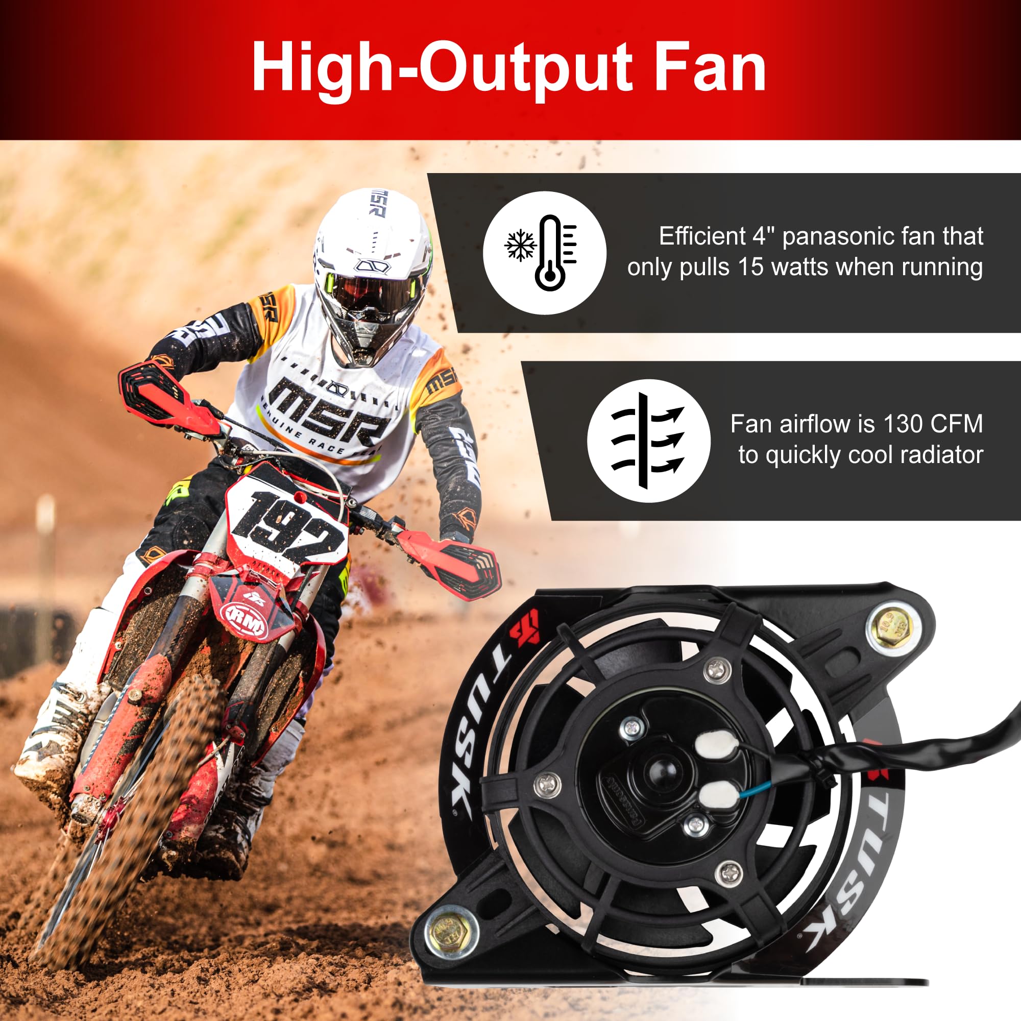 Amazon.co.jp: TUSK タスク デジタルファンキット ラジエターファン