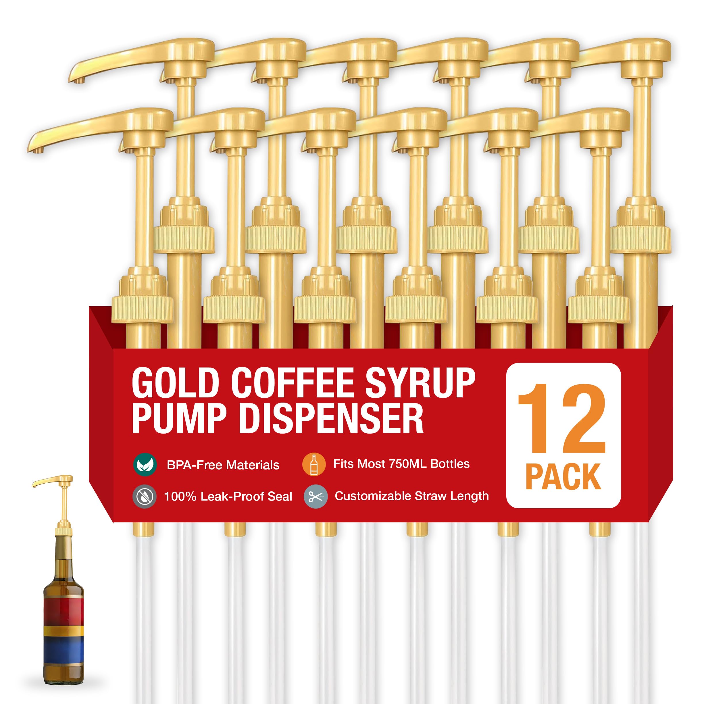 リアルゴールド 2.5ガロン BIB シロップ Amazon.com: Syrup Pump, Compatible with 750ml Torani, Davinci