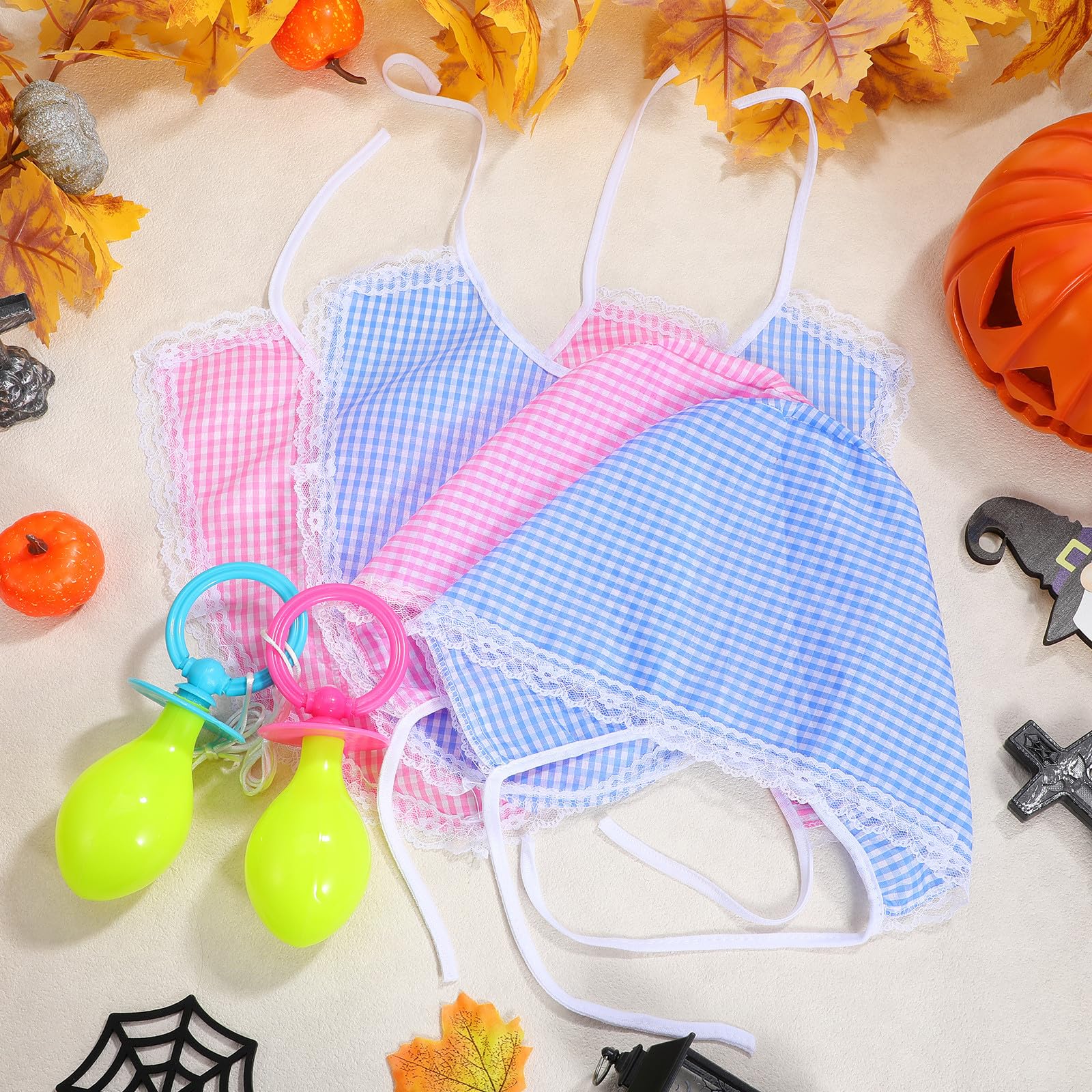 VALICLUD Disfraz de Bebe Adulto 2 Juegos de Gorro y Chupete para Fiestas y Eventos, Accesorios para Bebés Diseño Llamativo y Durabilidad Prolongada