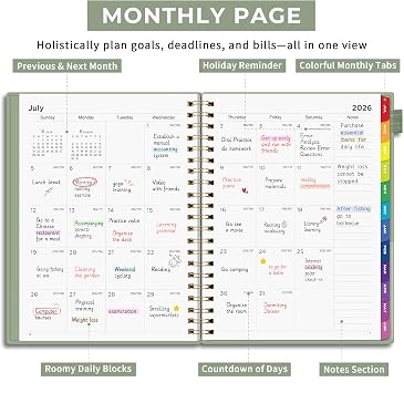 EMSHOI Academic Planner 2026-2027, A4 Size (8.5 x 11), Weekly and Monthly