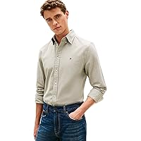 Tommy Hilfiger Flex Dobby SF Camicia Uomo Mw0Mw29970, Verde