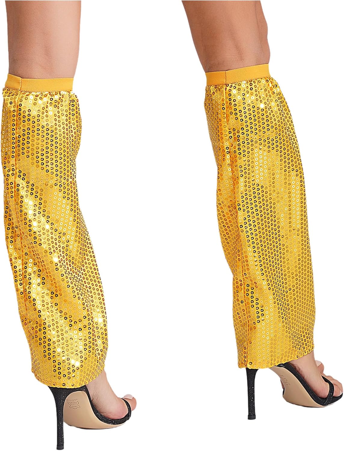 TiaoBug Women's Sequin Leg Warmers Glittering Comfy Leg Sleeves Club Party Street Wear Accessories