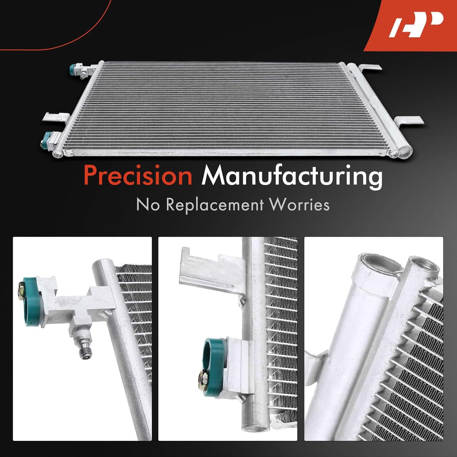 A-Premium Engine Coolant Radiator & A/C Condenser Cooling Kit Compatible with Chevrolet Impala 2014-2015 3.6L & Cadillac XTS 2013-2019 3.6L, Naturally Aspirated, Automatic Transmission, 2-PC Set