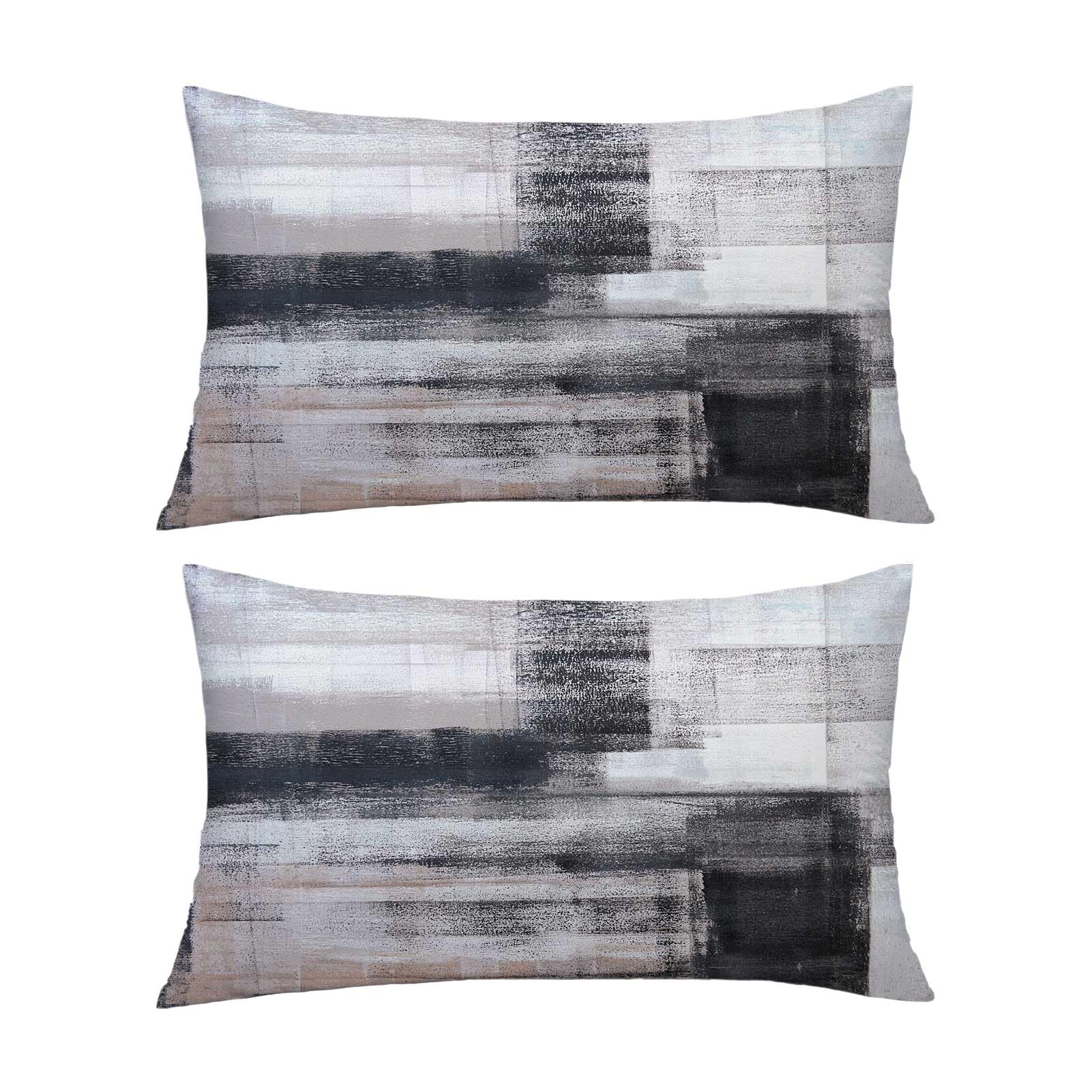 Amazon.com: chiinvent Black White Velvet Abstract Pillow Covers