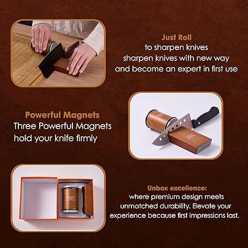 Miniatura 5 de El kit original de afilador de cuchillos rodantes de primera calidad, solución definitiva para afilar cuchillos, con diamantes y cerámica para acero