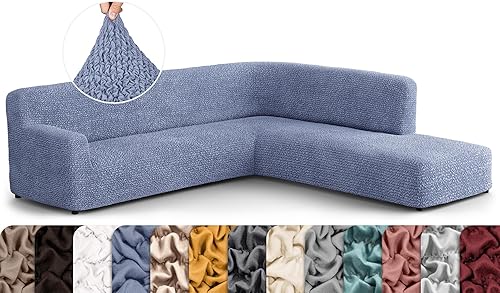 Miniatura 43 de PAULATO BY GA.I.CO. Funda de sofá modular, funda para sofá chaise en forma de L, fundas lavables para sofá esquinero, funda elástica de ajuste