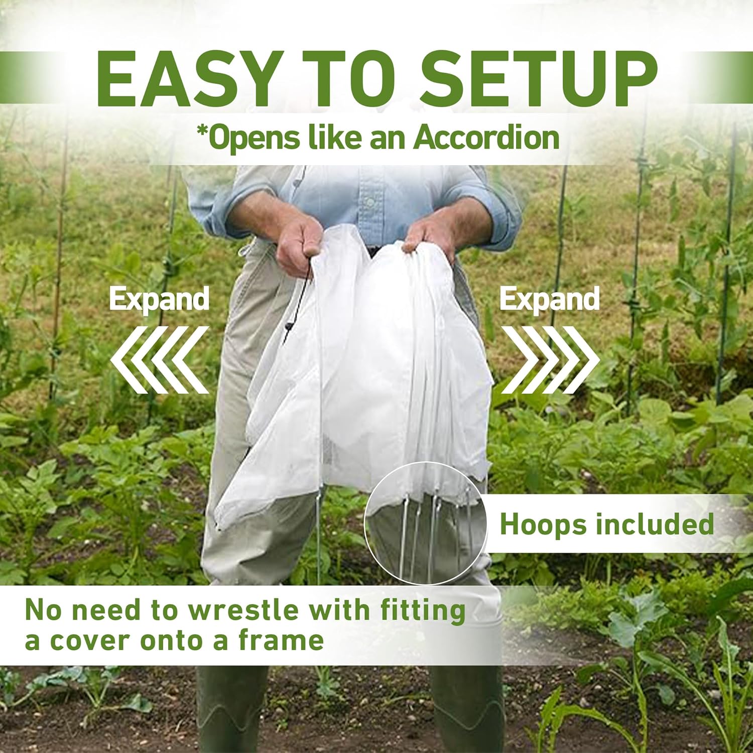 Tierra Garden Plant Cover - Protects Plants and Flowers, Garden Cloche, Micromesh - Standard - Micromesh