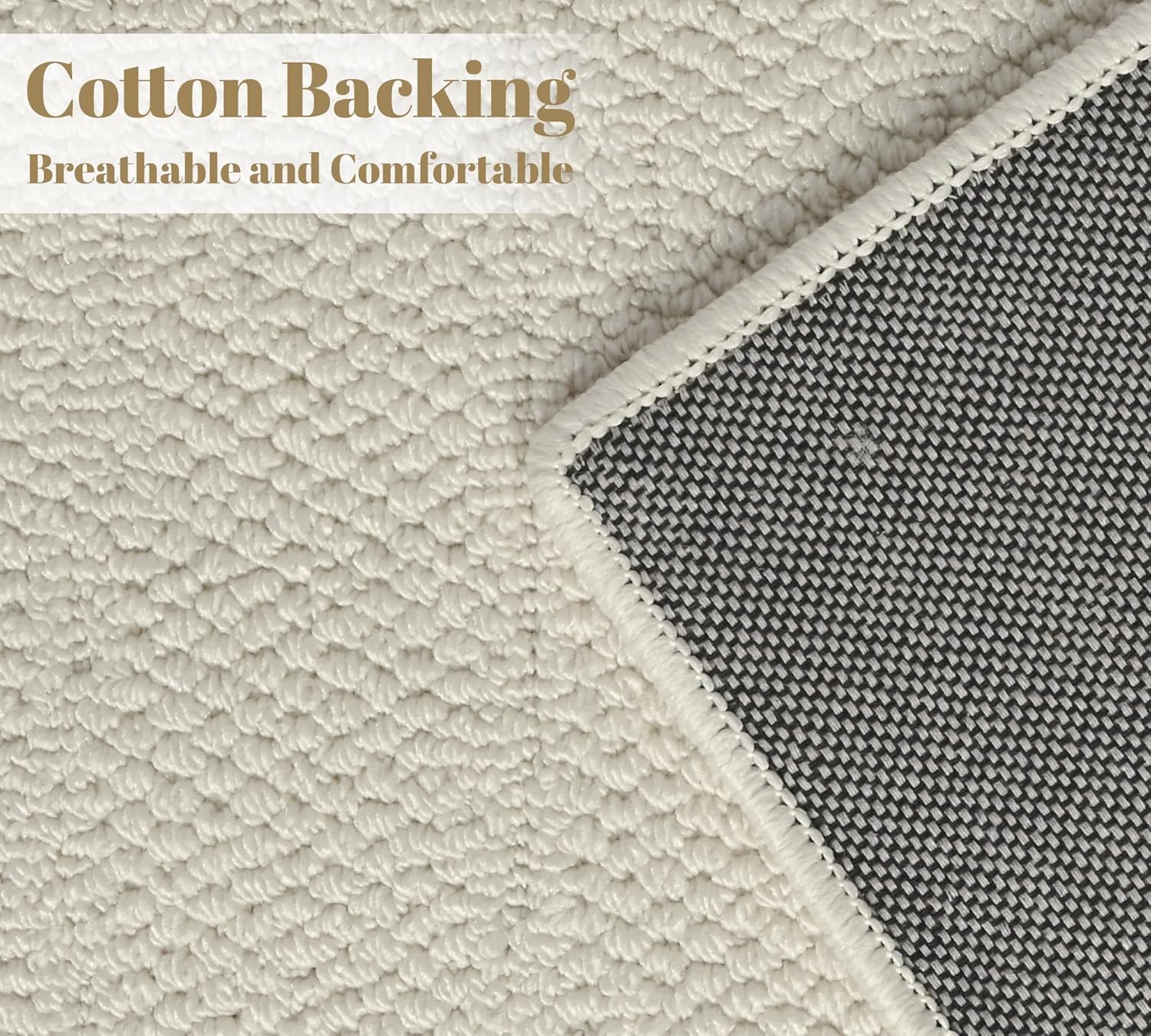 jxgzyy Non-Slip Area Rug for Living Room, 5' X 7' Soft Cream Rugs, Wipeable Waterproof Stain Resistant Carpet for Bedroom Kitchen Dining Room Table Nursery Home Office, Irregular Line