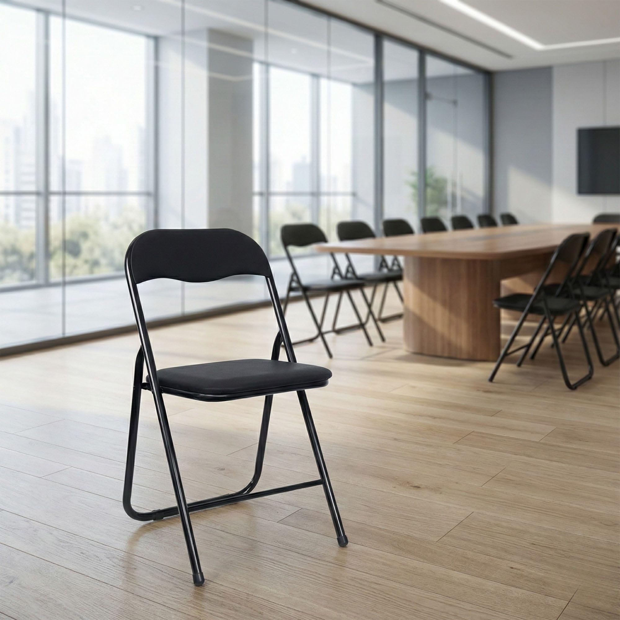 ALBATROS Klappstuhl Manitu 4er Set, Klappstühle Starker Metallrahmen Faltbarer Stuhl Besucher Konferenz Gast Stuhl