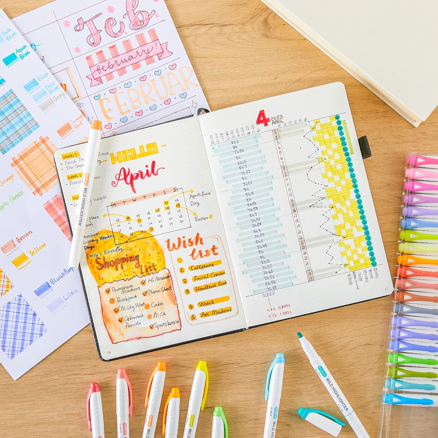 Shuttle Art Textmarker, 30 bunte Pastell Textmarker mit weichen Farben und zwei Arten von Spitzen, dick und dünn, Macron-Farben für Teenager, Kinder und Erwachsene zum Färben