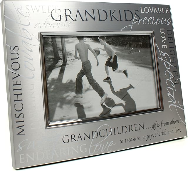 Grandchildren Satin Silver Photo Frame - Grandkids