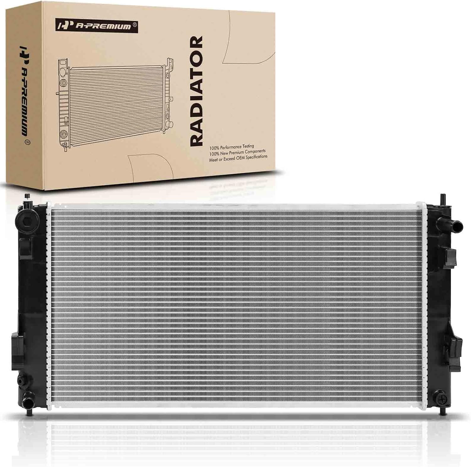 A-Premium Engine Coolant Radiator Assembly Compatible with Nissan LEAF 2011-2012, Replace# 21410-3NA0A