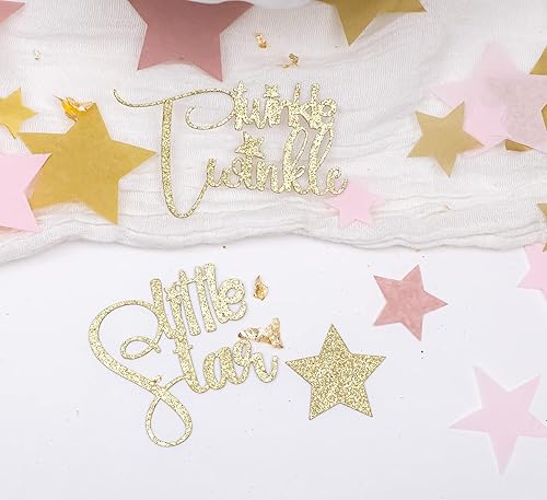 Miniatura 2 de Twinkle Twinkle Little Star Baby Shower, Rose Gold Confetti, Over The Moon Baby Shower