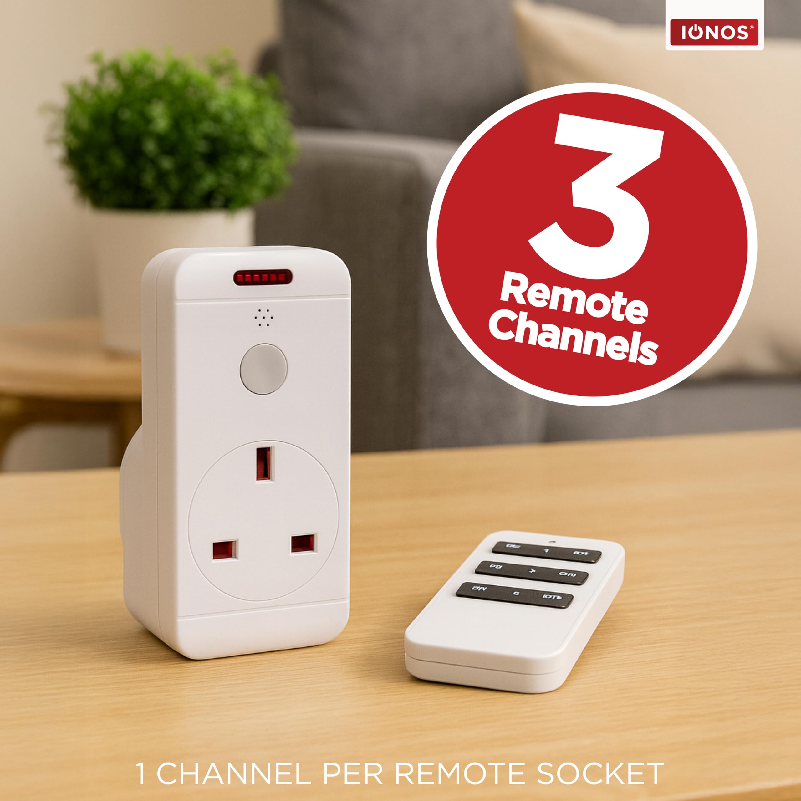 STATUS IONOS Remote Control Socket, White, Pack of 1 - IONOS - Image 4
