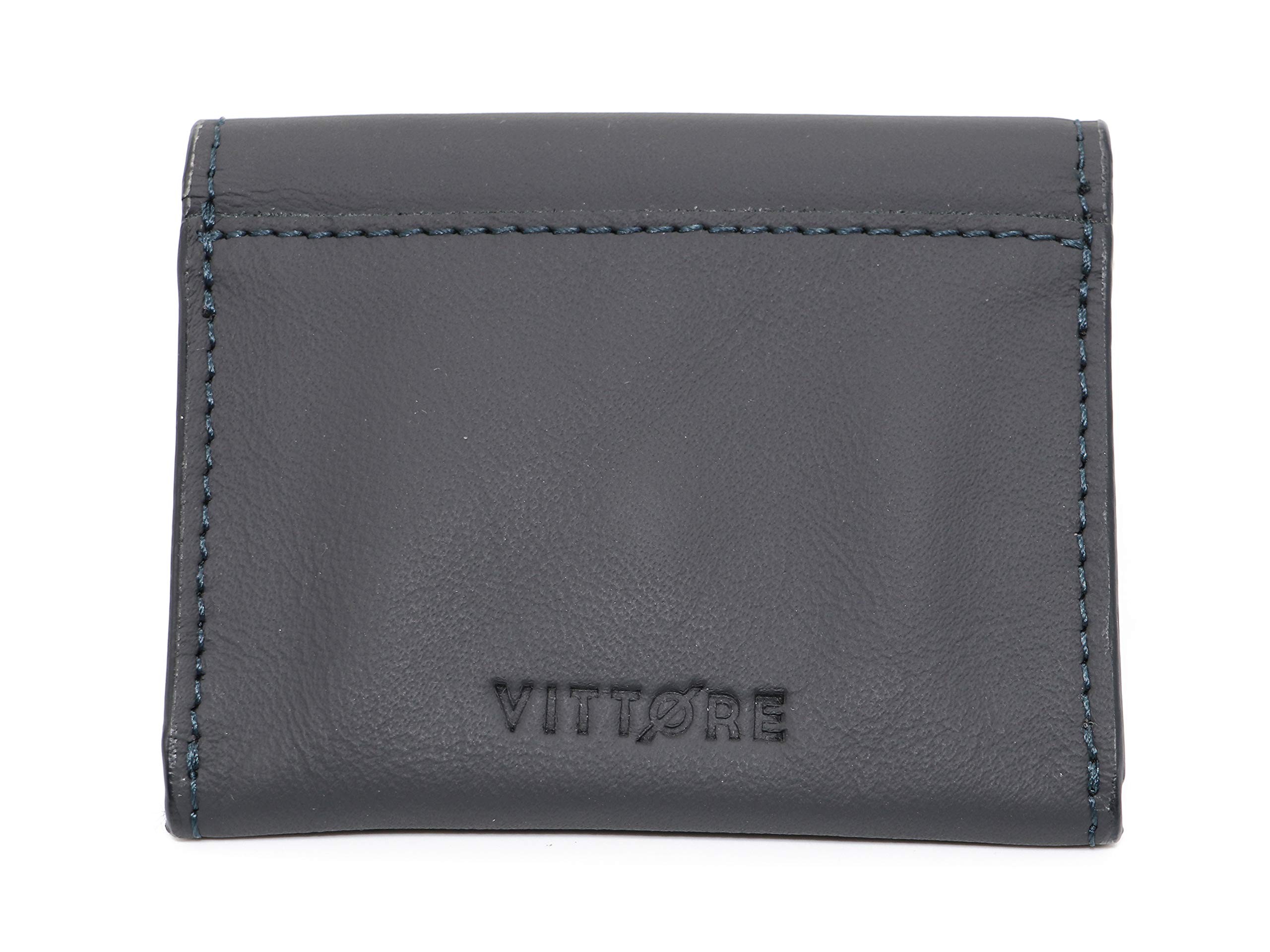 Vittore Real Leather Card Holder Accessories with Single Fold Design (Grey)-picture-16