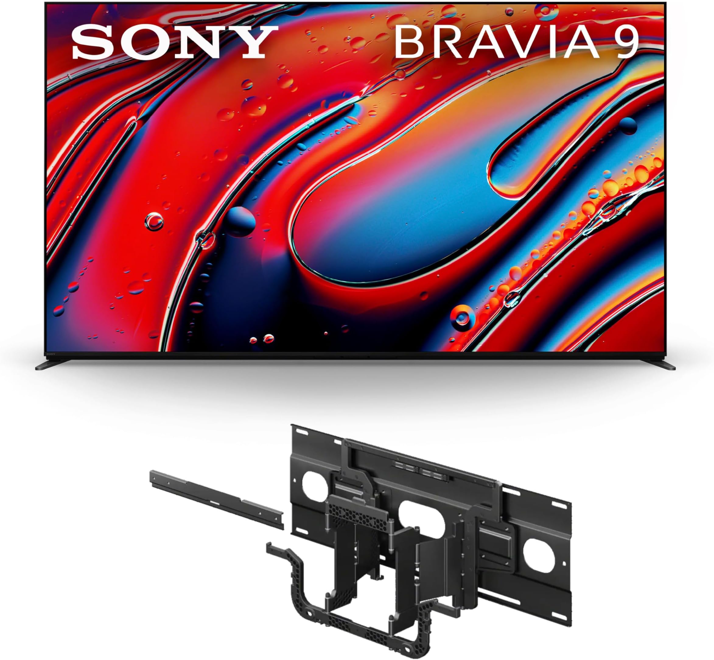 Sony 75 Inch Mini LED QLED 4K Ultra HD TV BRAVIA 9 Smart Google TV (K-75XR90) Ultra-Slim TV Wall Mount Bracket for Select BRAVIA TV's (SU-WL905)