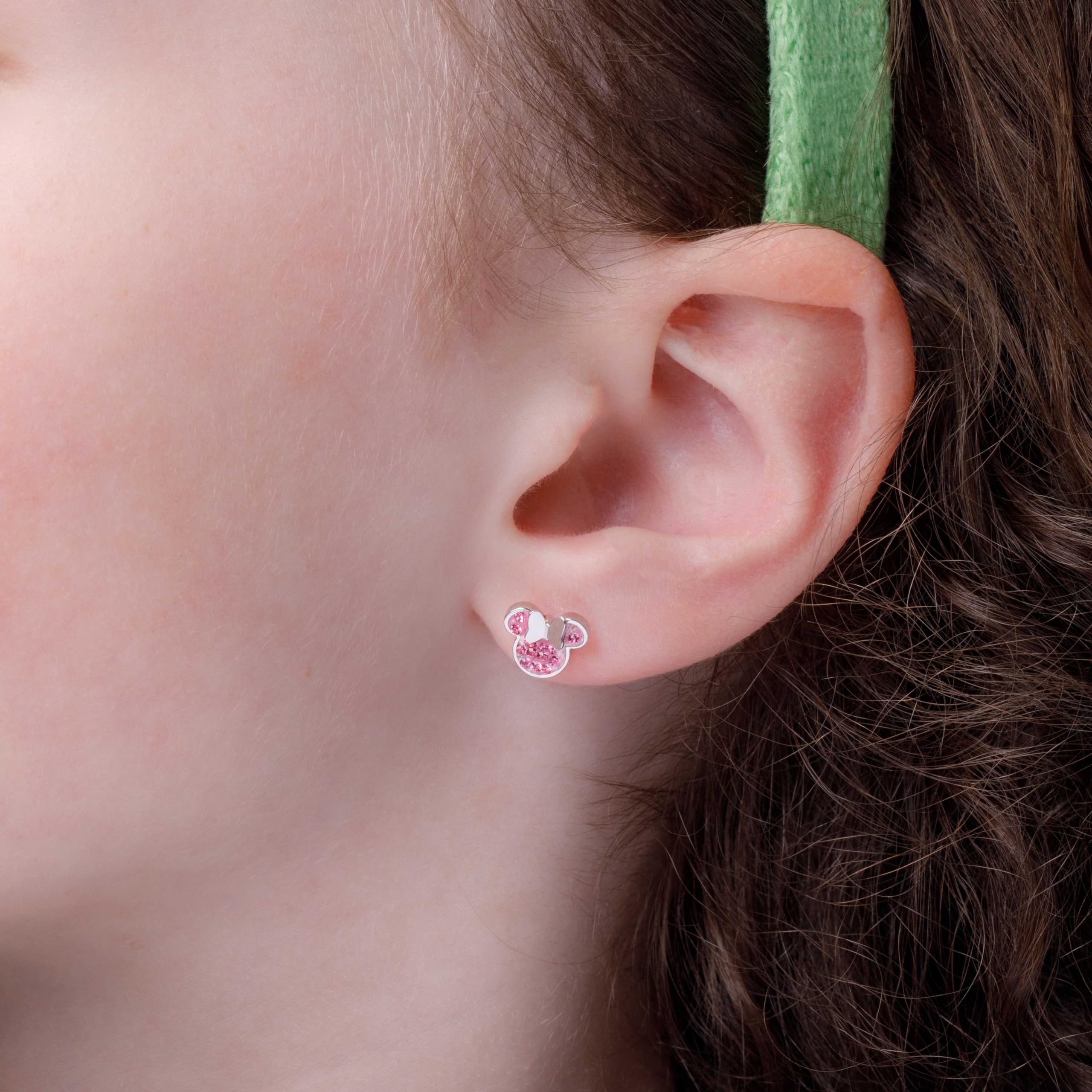 Disney Minnie Boucles d'Oreille Fille, Acier Inoxydable, taille unique, Bijoux Disney