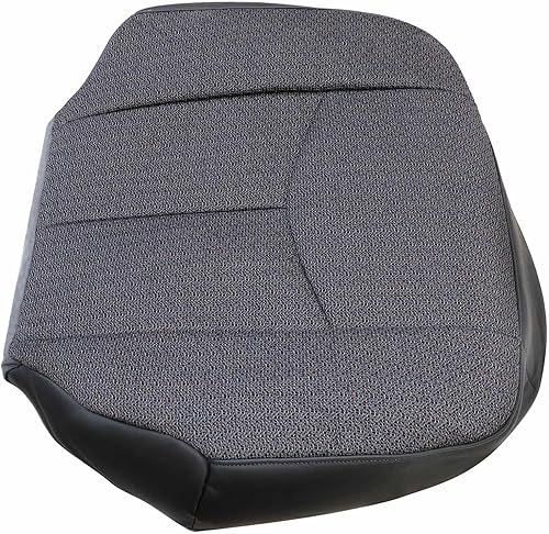 Miniatura 7 de NLQR Funda de repuesto para asiento delantero del lado del conductor, color gris oscuro y cojín de espuma inferior compatible con Chevy Silverado