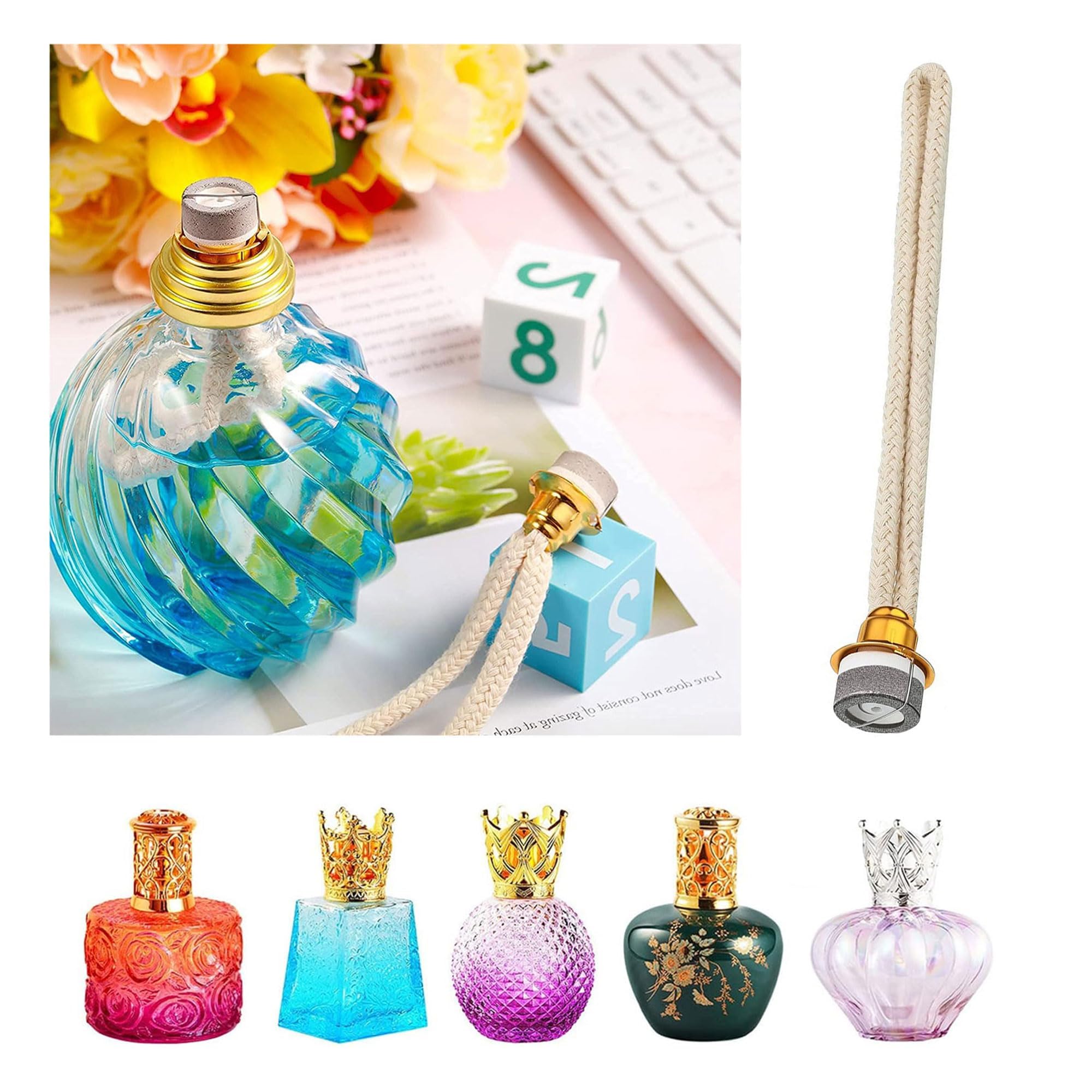 Geurbrander BLANC met lont - katalytische Scentlamp - ScentChips