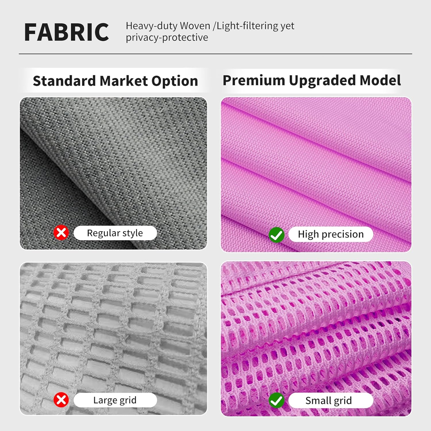 Inherent Grommet Flame Retardant Cubicle Hospital Privacy Curtain with Flat Hooks Room Divider Medica Clinic SPA Lab Cubicle Curtain Divider Privacy Screen(1Panel,144X96,Pink